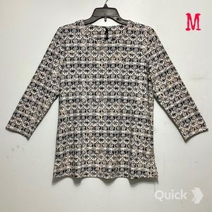 M - NWT Cathy Daniels Tile Print Top
